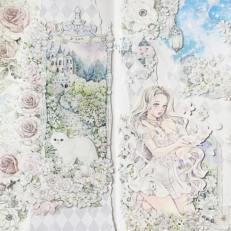 Floral Bouquet A4 Design Paper