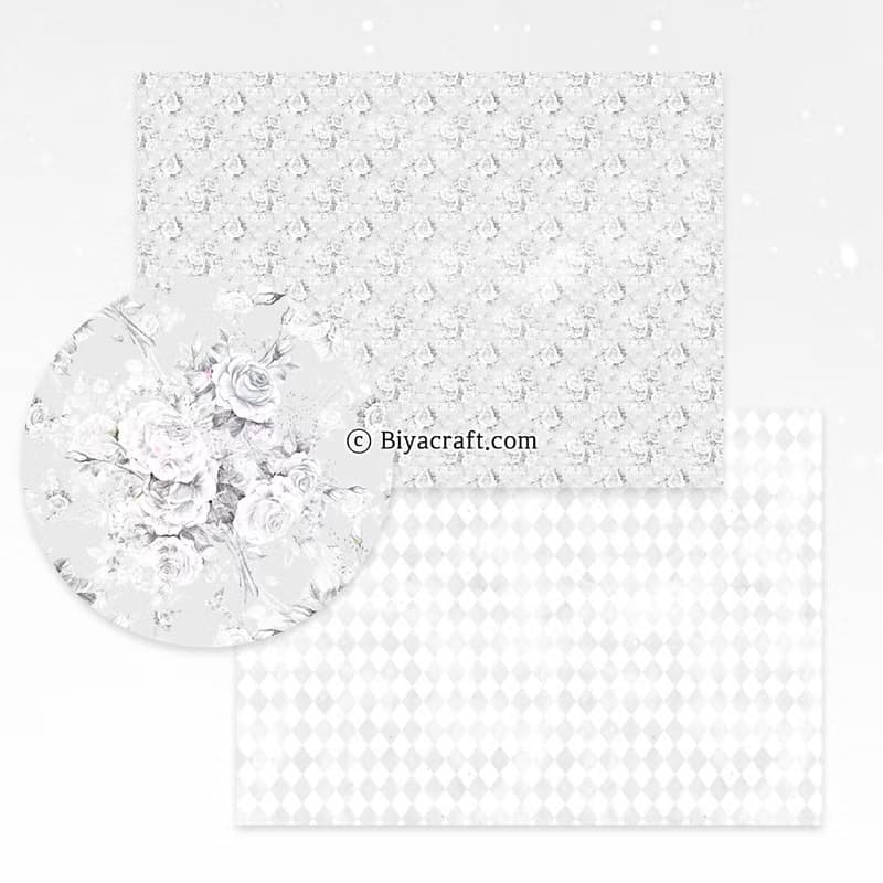 Floral Bouquet A4 Design Paper