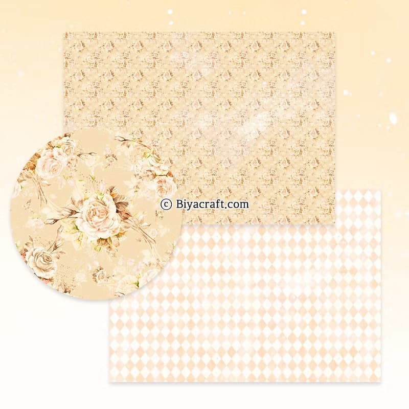 Floral Bouquet A4 Design Paper