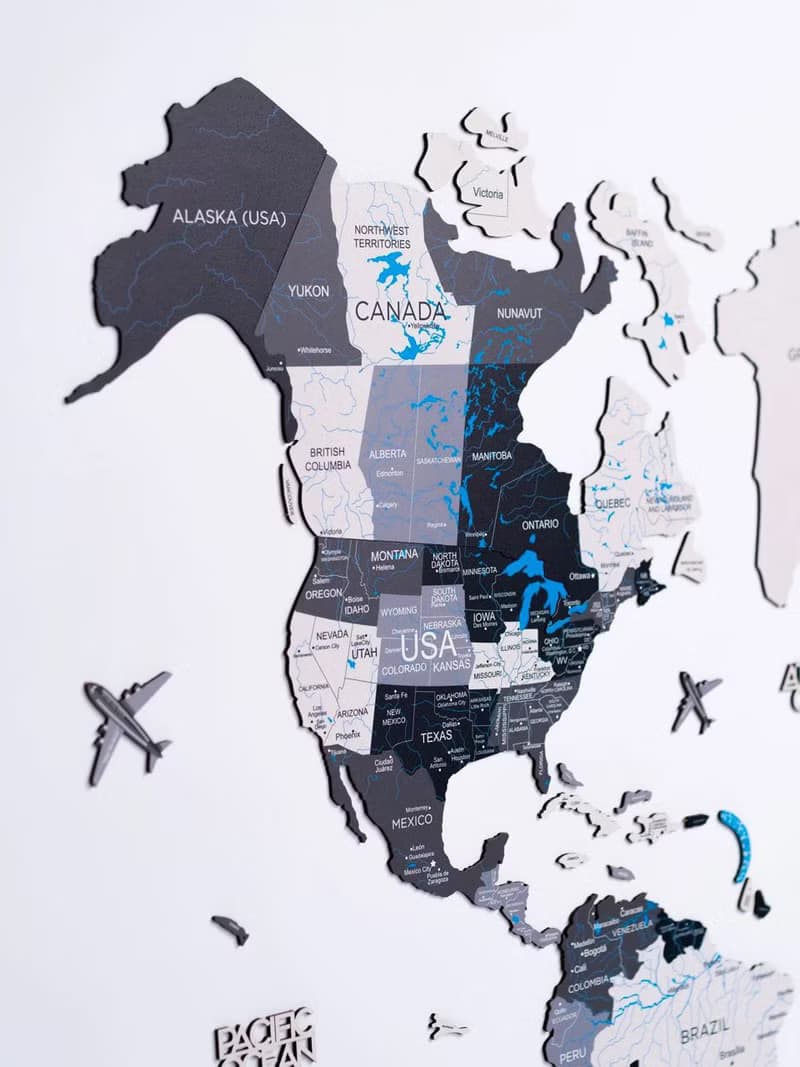 世界地圖圖釘 生日禮物 旅行地圖客廳 2D 世界地圖