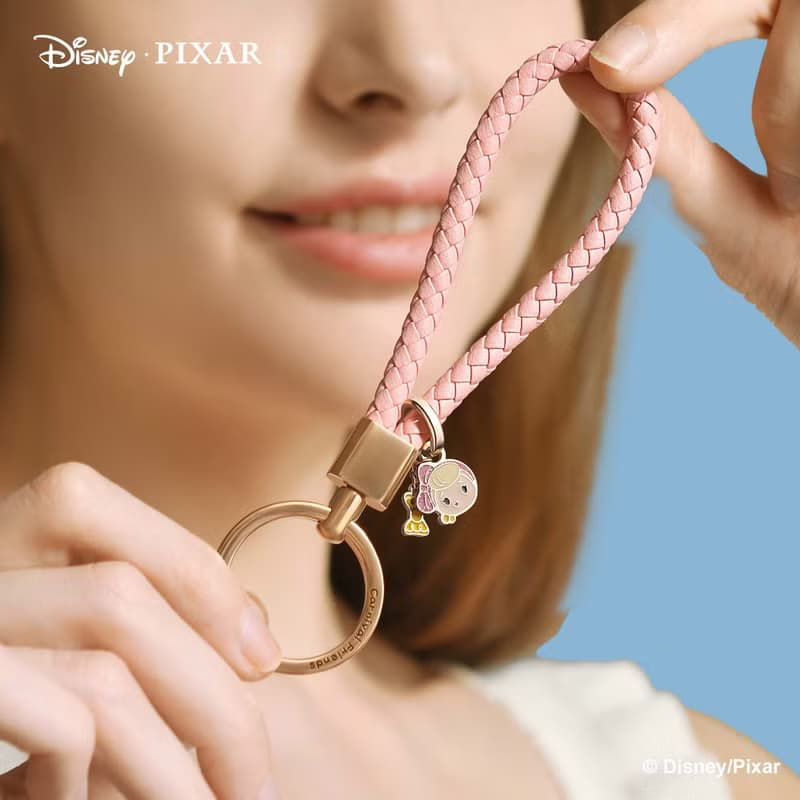 迪士尼 彼思 Toy Story 特別版 刻字編織皮革/鋼製鑰匙圈 (5色)