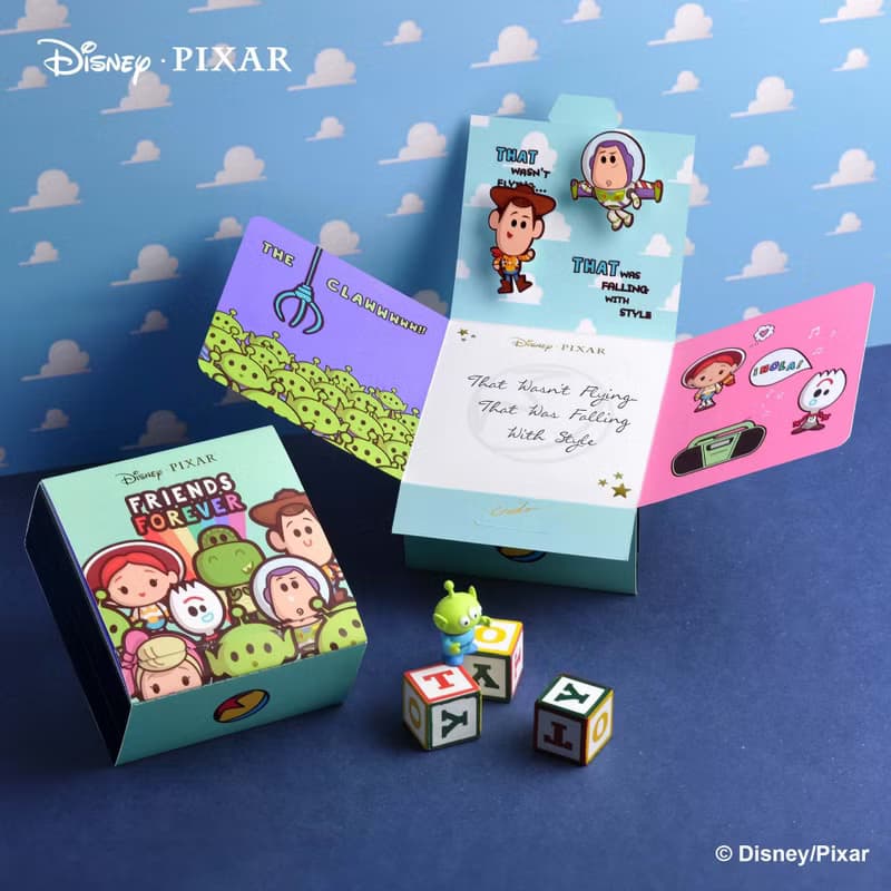 迪士尼 彼思 Toy Story 特別版 刻字編織皮革/鋼製鑰匙圈 (5色)