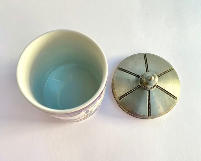 復古瓷質餅乾桶罐花卉餅乾罐 Seltmann Weiden 德國