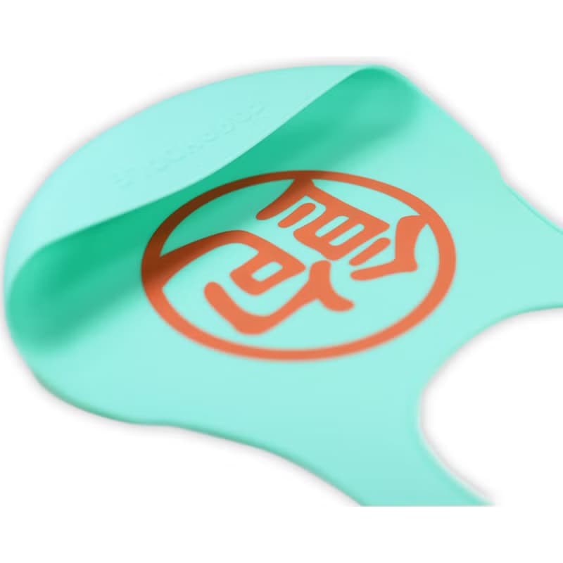 (台灣設計,製造生產)Farandole 安全無毒抗菌矽膠圍兜-飽-藍綠