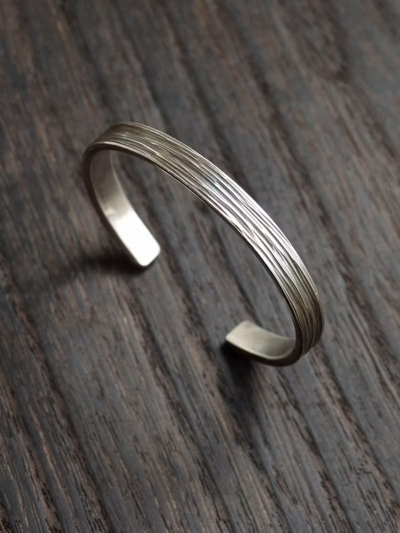 毛毛 寬版手感鍛敲黃銅手環 10mm 7mm 5mm 20mm