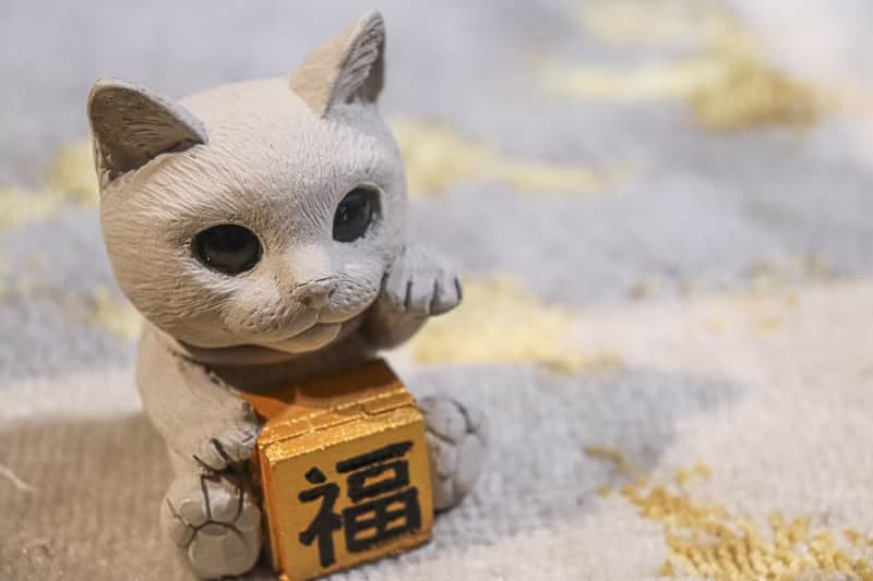 曙MUSE 迷你招財貓擺飾