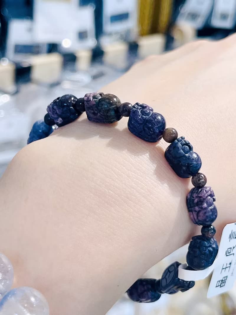 天然舒俱萊貔貅招財財富手鍊16.93g預防癌症淨利達化全身脈輪負能