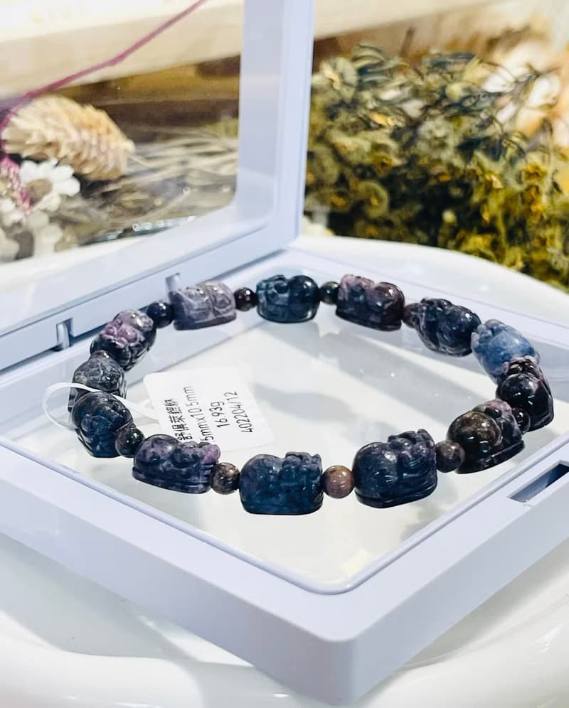 天然舒俱萊貔貅招財財富手鍊16.93g預防癌症淨利達化全身脈輪負能