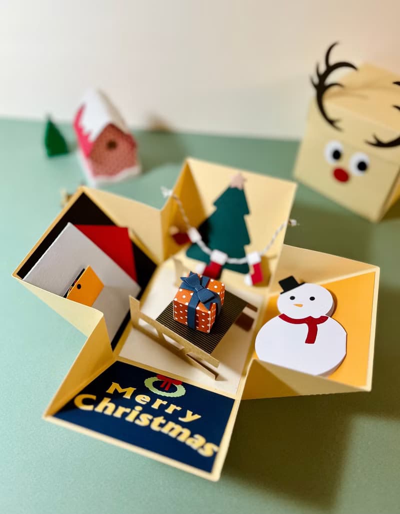 【 DIY 手作】聖誕麋鹿禮物盒/材料包附教學影片
