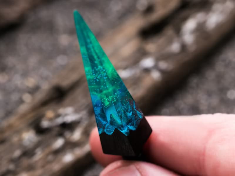 Pendant Crystal sword Polar Night glows in the dark