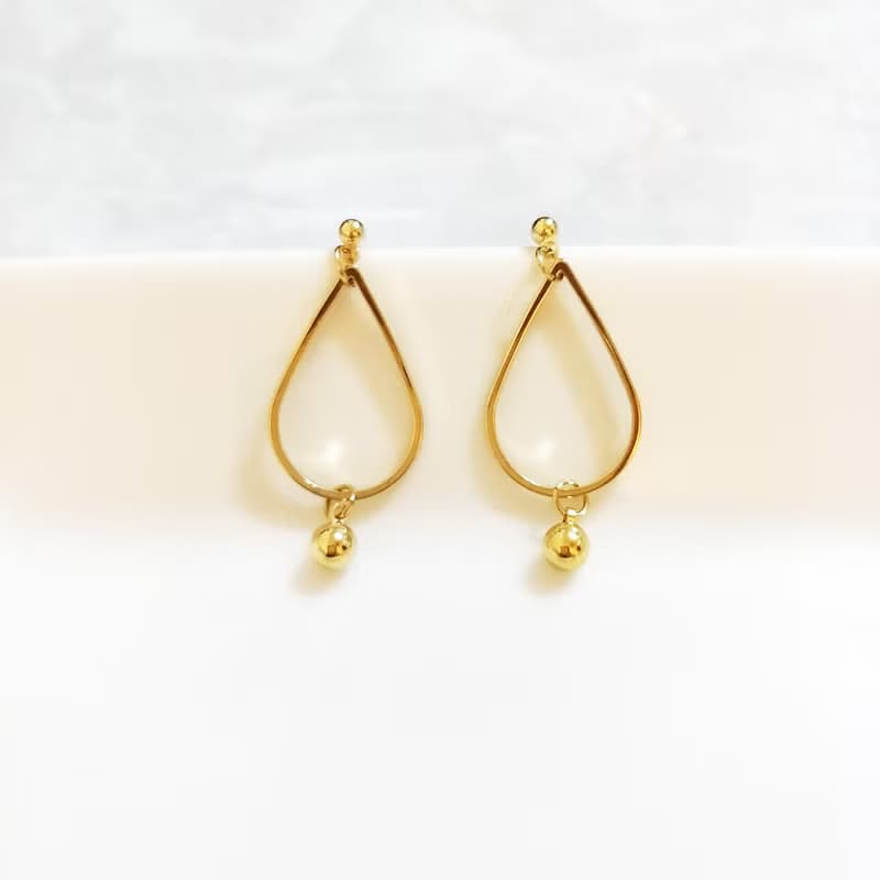甜蜜浪漫 夢幻天空 雨滴耳釘耳飾 Raindrop Earrings
