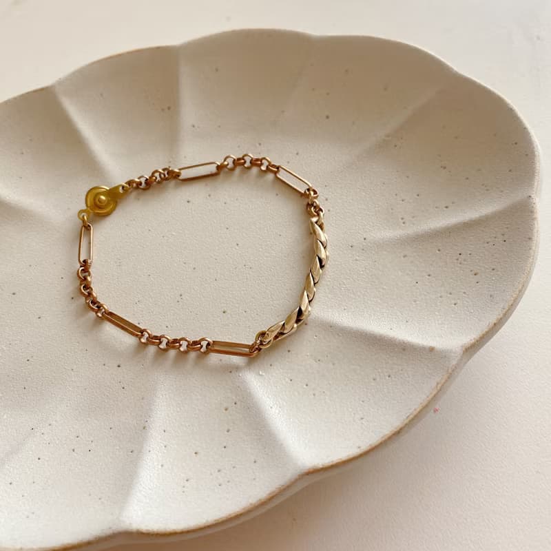 沙漠城市-復古黃銅手鍊