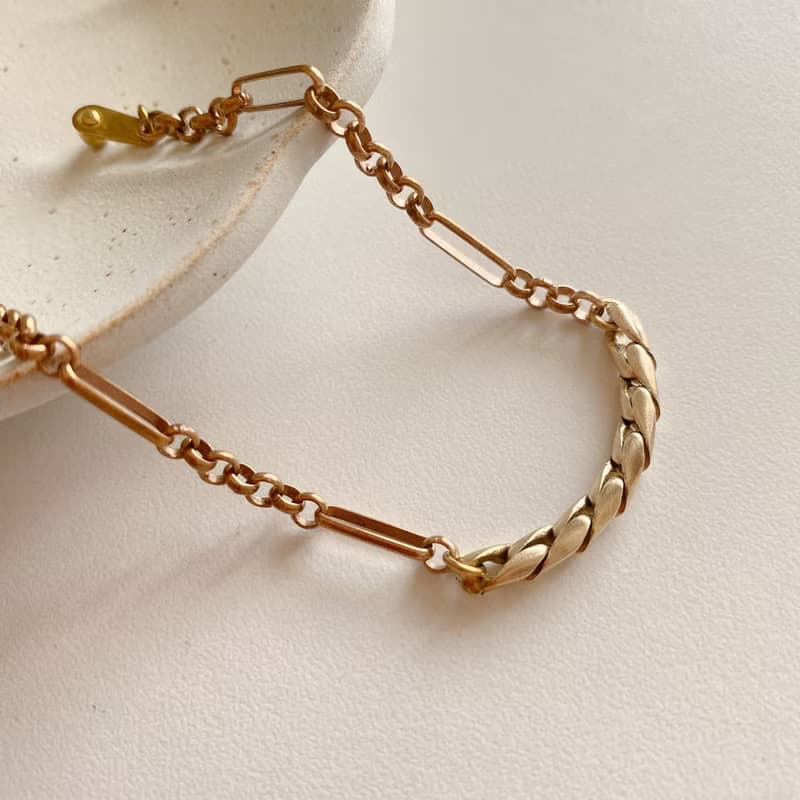 沙漠城市-復古黃銅手鍊