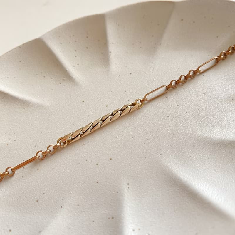 沙漠城市-復古黃銅手鍊