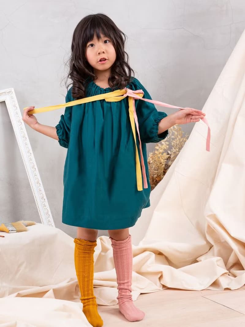 普羅旺斯田園彩帶洋裝