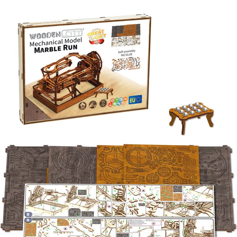 偷偷準備的手工禮物 WOODEN CITY Marble Run 木製彈珠過山車