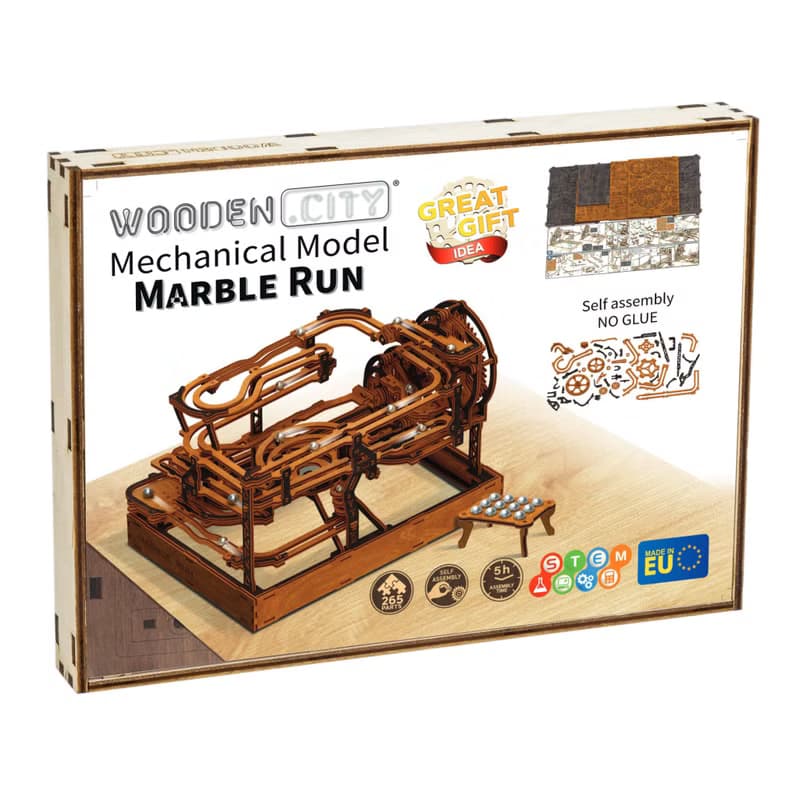 偷偷準備的手工禮物 WOODEN CITY Marble Run 木製彈珠過山車