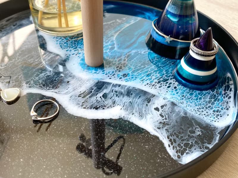 Accessories Display Tray, Midnight Turquoise, Wedding Gift, Home Gift