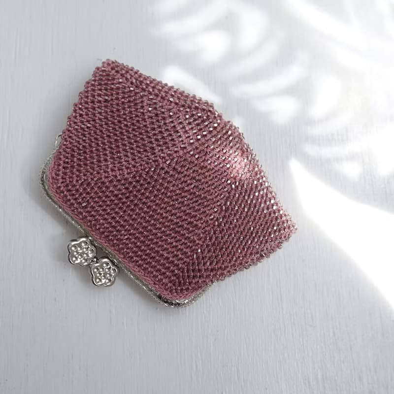 Ba-ba (m) Seedbeads crochet coinpurse No.2170