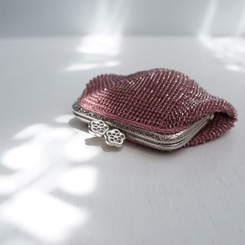 Ba-ba (m) Seedbeads crochet coinpurse No.2170