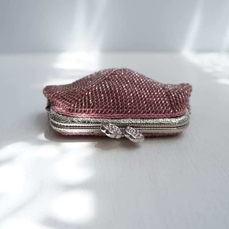 Ba-ba (m) Seedbeads crochet coinpurse No.2170