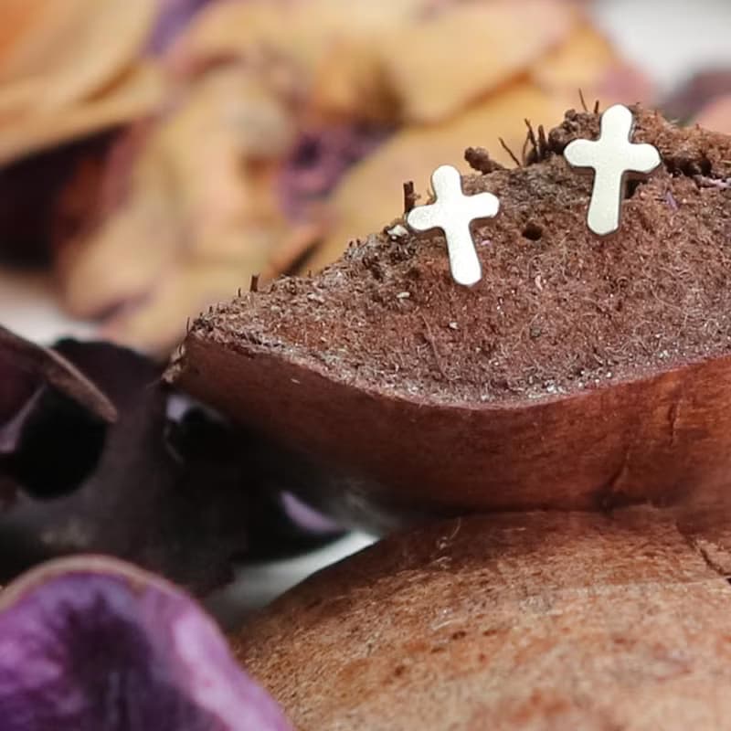 HORIE日本製 純鈦圖案耳環- 珍愛十字(耳針式 ) 等 7款式