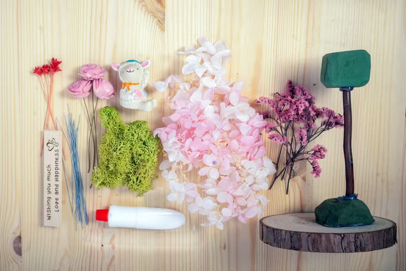【體驗】【DIY聖誕禮盒】四季永生花樹DIY課程-春 線上教學+材料包