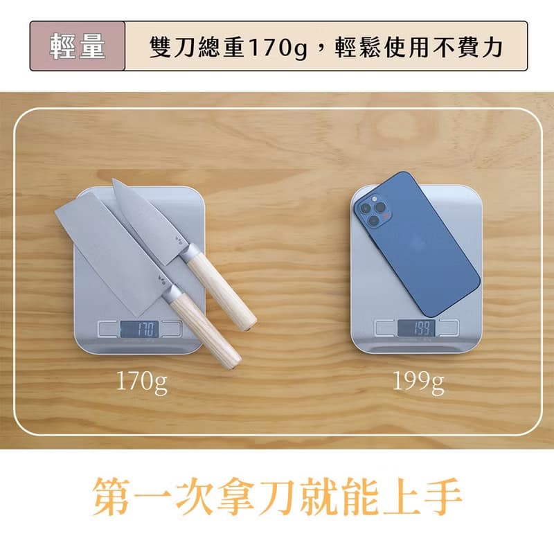 葉添-輕。生活系列 小廚刀-雙刀組