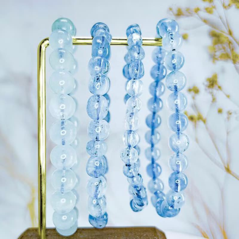 【海藍寶石】海藍寶水晶手串手鍊