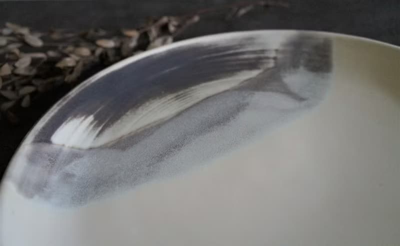 【霧白疊色】大盤(28cm)