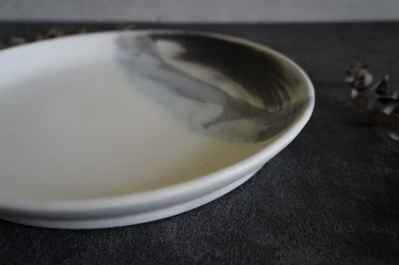 【霧白疊色】大盤(28cm)