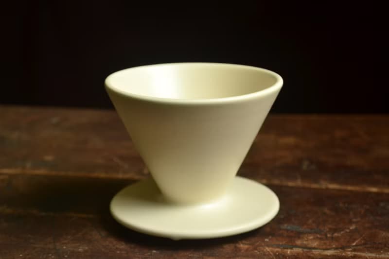 牙白夜曜濾杯01款  手沖濾杯 咖啡濾杯 咖啡濾器  禮物 情人節禮