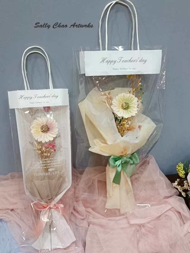 簡約風太陽花花束  畢業花束 企業贈禮 企業訂購 乾燥花 永生花