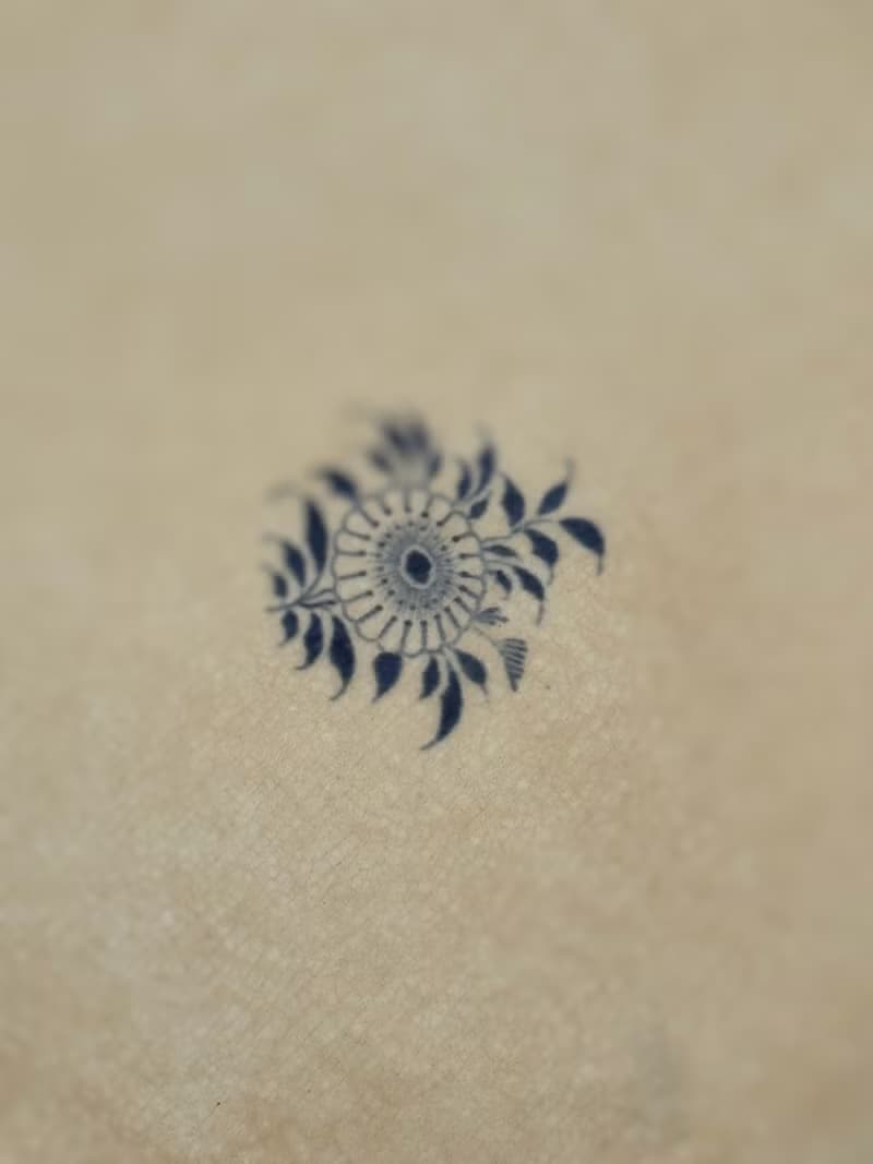 40690-絕美珍藏法國古董Sarreguemines U&C八角盤