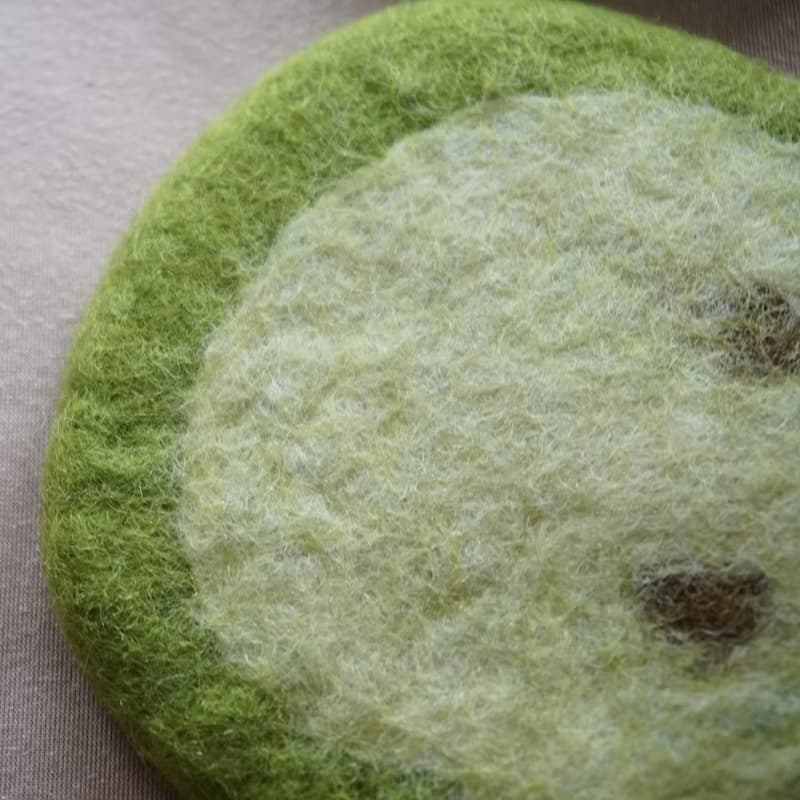 羊毛氈杯墊 水果設計 生日禮物 送禮 週年慶 手工自制