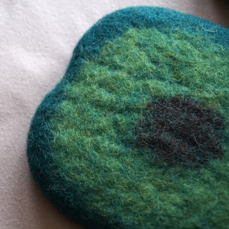 羊毛氈杯墊 水果設計 生日禮物 送禮 週年慶 手工自制