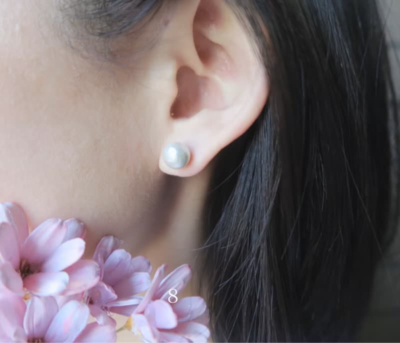 棉珍珠 單顆經典款 8mm / 10mm 亮白色