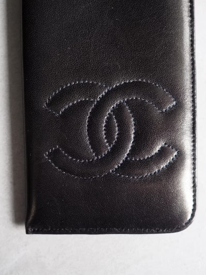 CHANEL シャネル ココ サングラスケース メガネ ブラック レザー ヴィンテージ