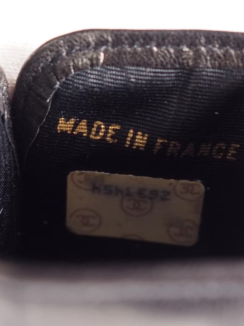 CHANEL シャネル ココ サングラスケース メガネ ブラック レザー ヴィンテージ