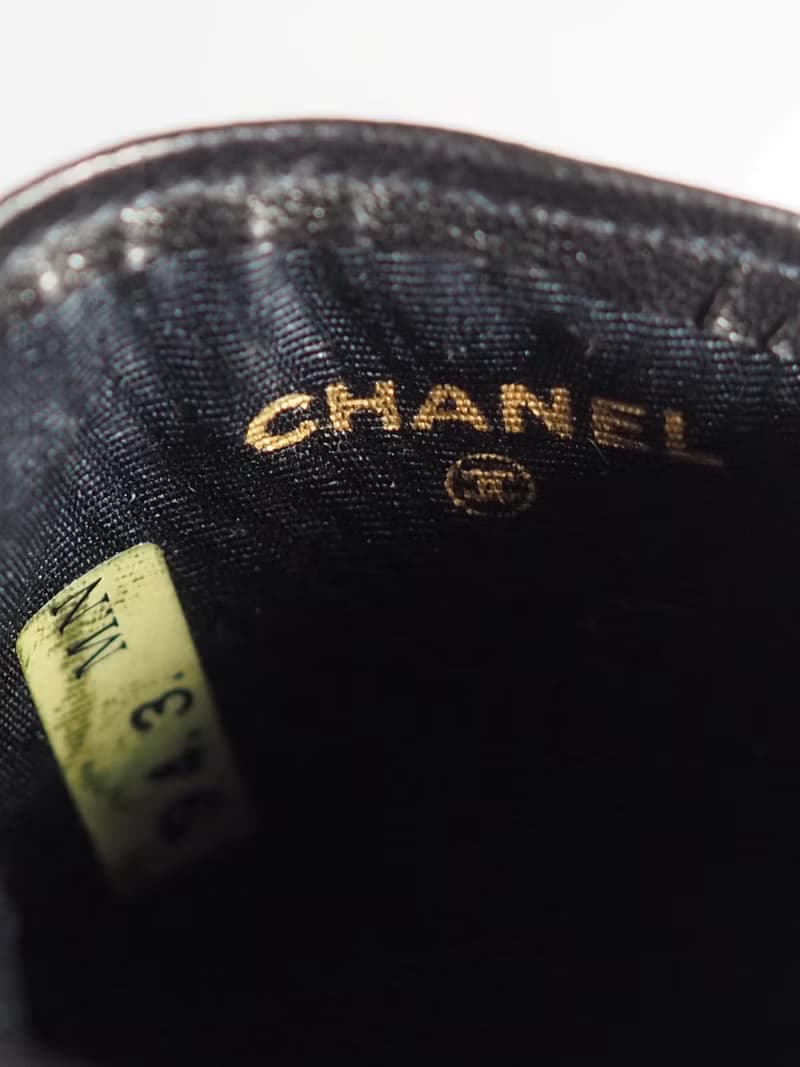 CHANEL シャネル ココ サングラスケース メガネ ブラック レザー ヴィンテージ