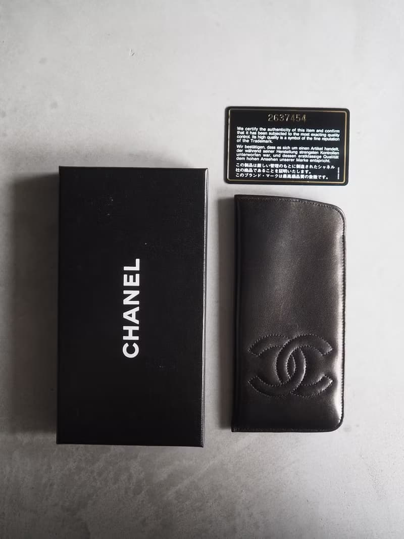 CHANEL シャネル ココ サングラスケース メガネ ブラック レザー ヴィンテージ