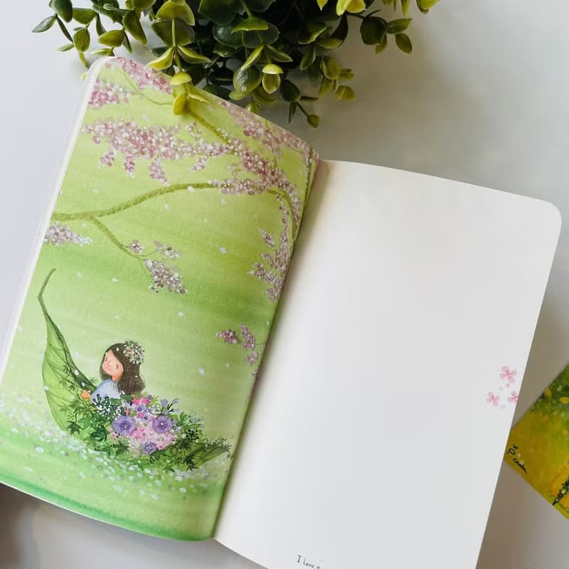 卡達森林 微笑 筆記本 手繪 圖文 交換禮物 聖誕禮物 新年禮物