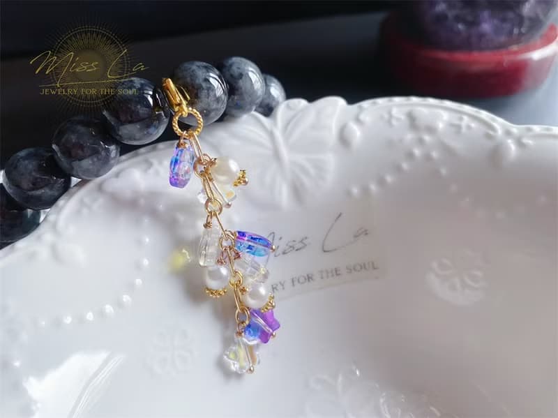 琉璃 星星 貝珠 萬能扣 隨意扣 吊墜 滴溜 滴流 配件 禮物 水晶