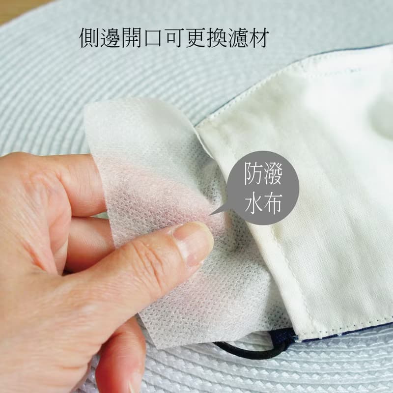 Lovely日本布【Q版骷髏2way立體換濾材口罩】大人版E