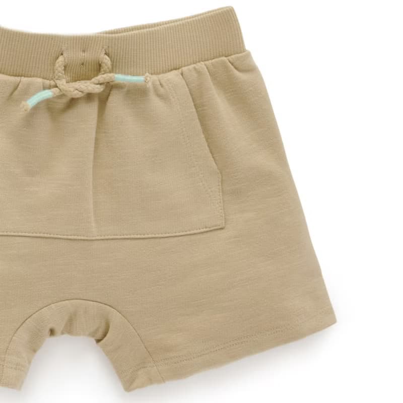 澳洲Purebaby有機棉男童裝短褲12M-4T 棕色