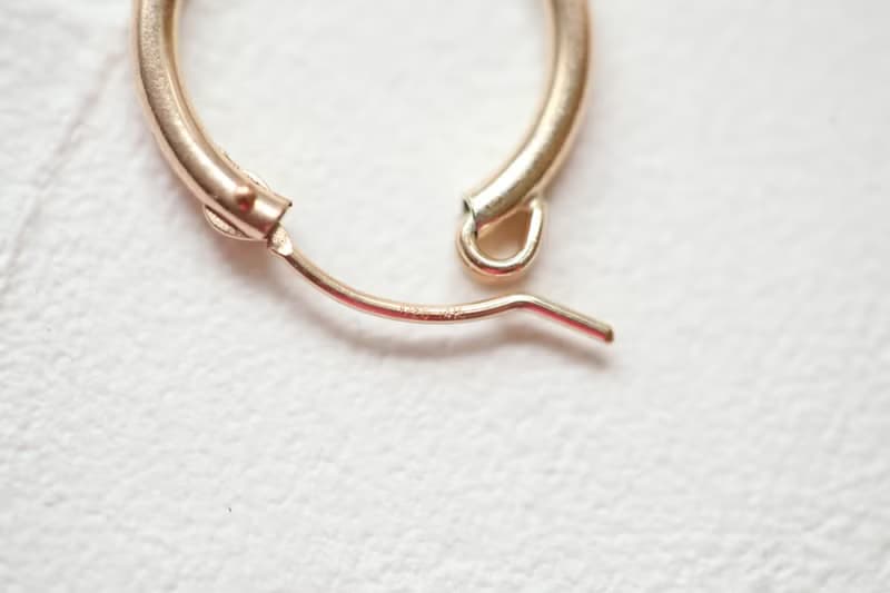 HappyCircle1.5cm│青金石裙襬款 14kgf 耳夾 藍色 生日 禮物