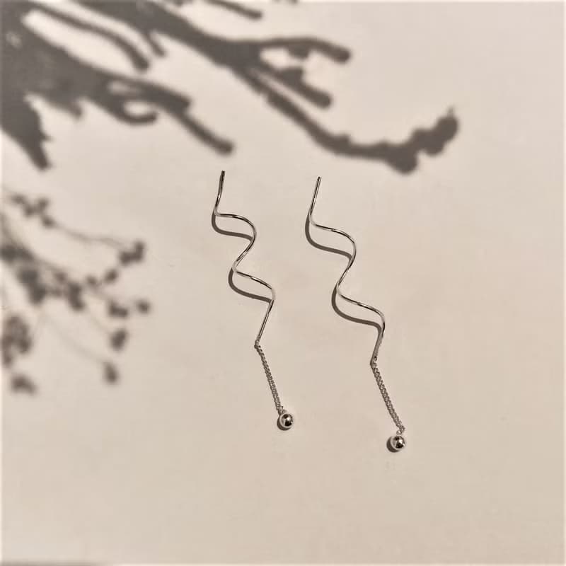 │微光│漫漫午後 • 耳飾 • 純銀耳環 • 可碰水 抗過敏