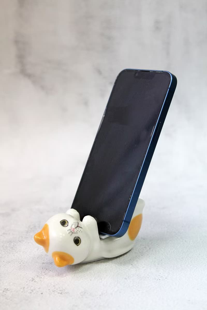 日本Magnets可愛動物系列貓咪造型手機架/手機座-異國短毛貓