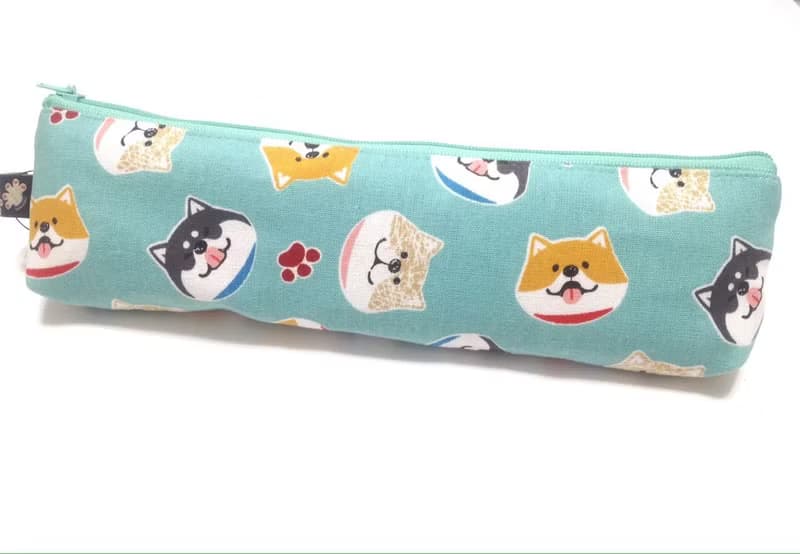 大食怪環保收納袋-大頭阿柴(藍綠色)