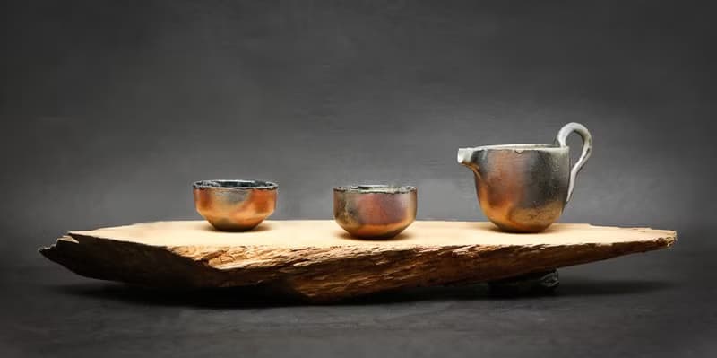 柴燒流金雲朵茶具組